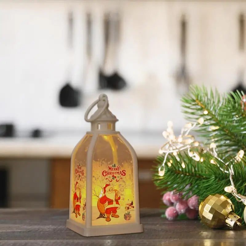 Christmas Lantern Decorative Tabletop Christmas Decoration Battery Operated Light