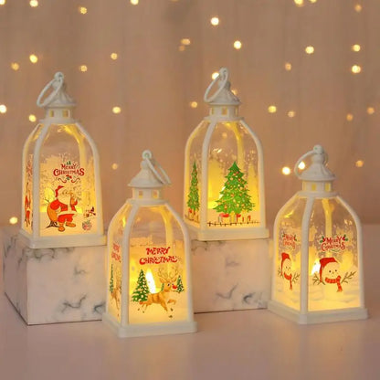 Christmas Lantern Decorative Tabletop Christmas Decoration Battery Operated Light