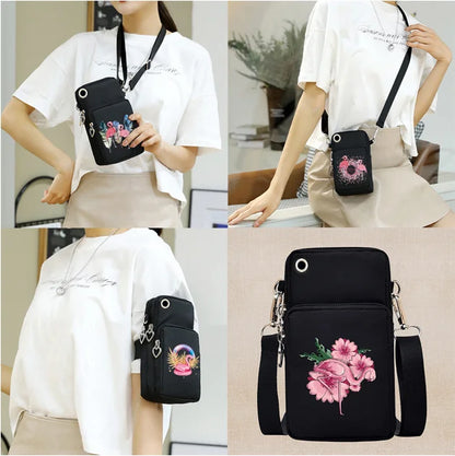 Universal Mobile Phone Case Crossbody for IPhone 13,12,11 Pro Case Flamingo Series