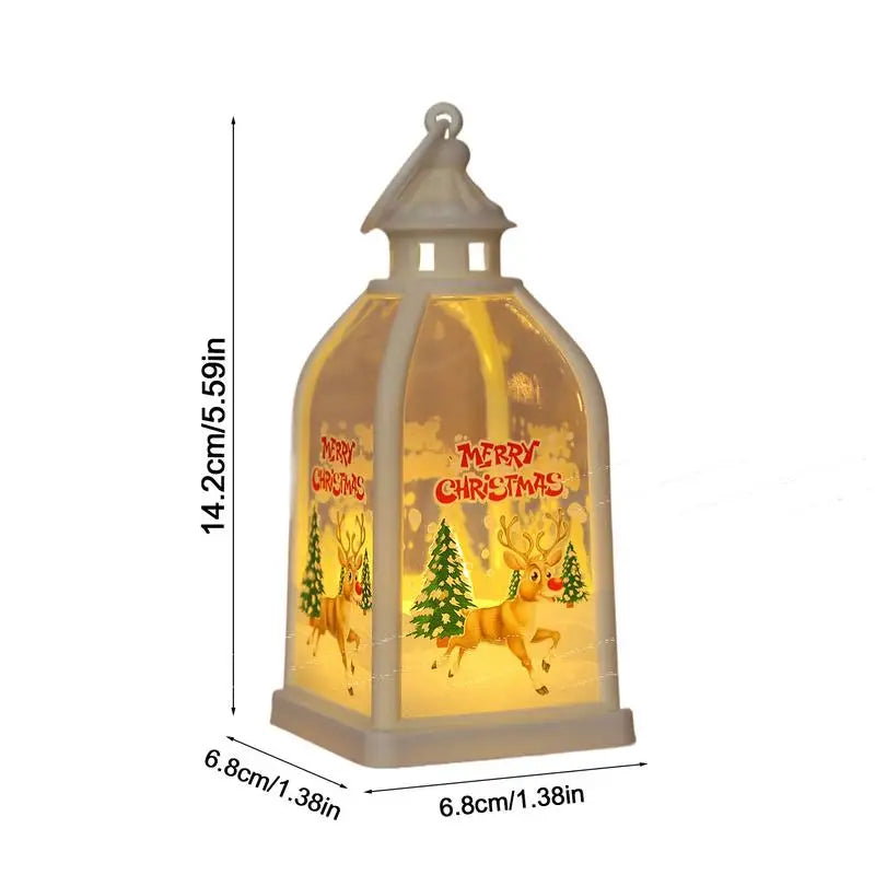 Christmas Lantern Decorative Tabletop Christmas Decoration Battery Operated Light