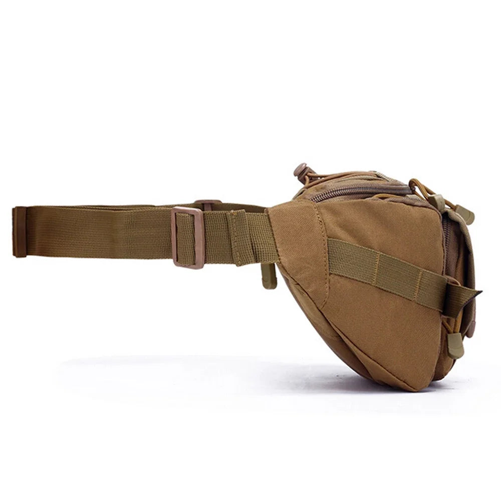 Nylon Waterproof Waist Bag Military Sport Pack Outdoor Cycling Fishing Adjustable Hip