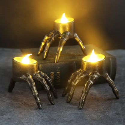 Candle Lantern for Home Party Skeleton Decoration Setting  Night Light